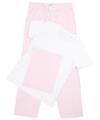TC53 Long Pant Pj Set In A Bag White / Pink colour image